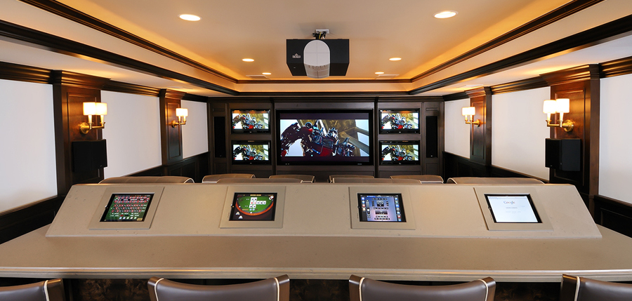 custom media control center and home theater