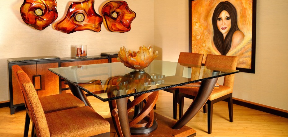 Custom dining table and night tables