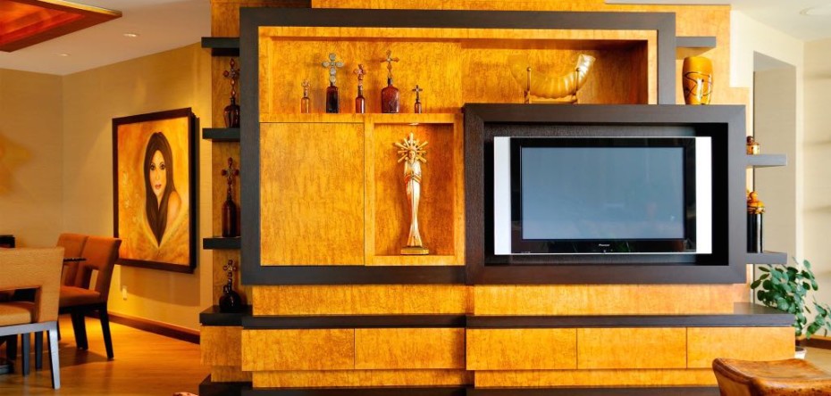 Custom luxury media console